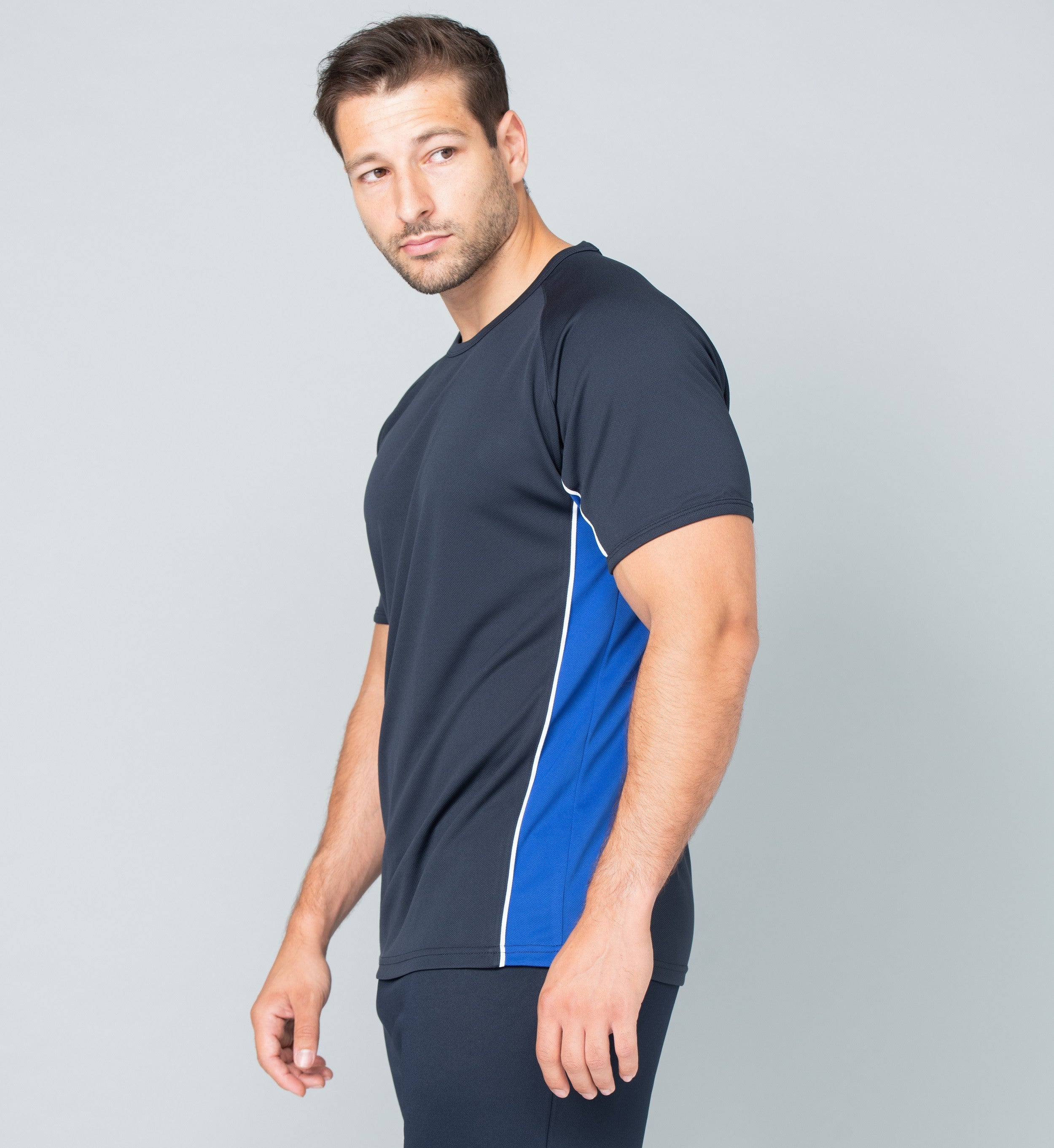 Performance Panel T-Shirt | NAVY/ROYAL/WHITE